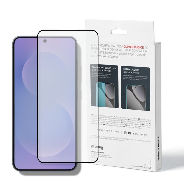 Szkło hartowane CRONG 3D Armour Glass Lite do Samsung Galaxy S25