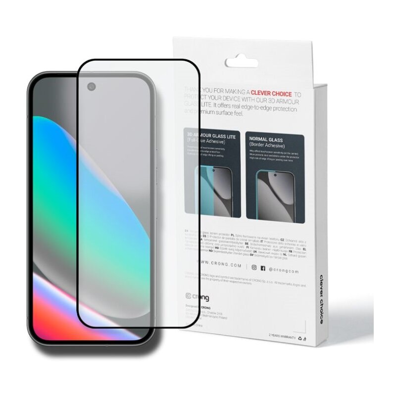Szkło hartowane CRONG 3D Armour Glass Lite do Google Pixel 9/10