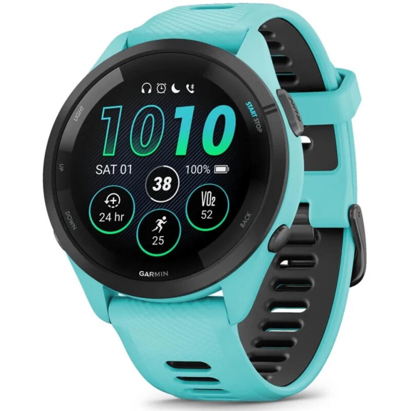Smartwatch GARMIN Forerunner 265 Turkusowo-szary 010-02810-12