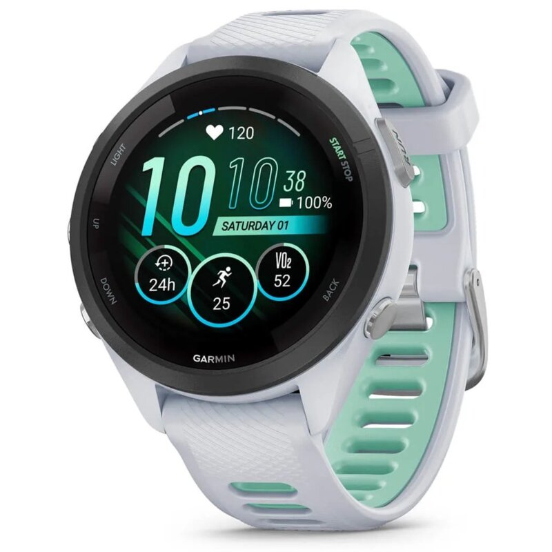Smartwatch GARMIN Forerunner 265S Mleczny kwarc-miętowy 010-02810-14