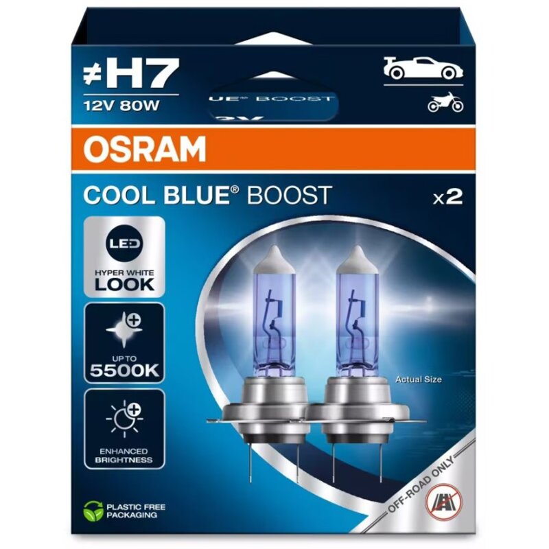 Żarówka samochodowa OSRAM Cool Blue Boost H7 (2 szt.)