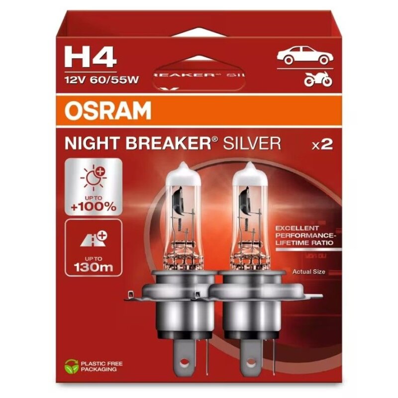 Żarówka samochodowa OSRAM Night Breaker Silver H4 (2 szt.)