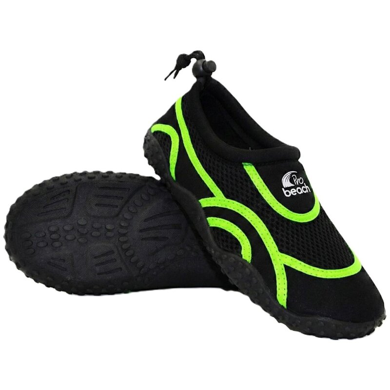 Buty do wody PROBEACH Junior 1082394 Czarno-zielony (rozmiar 28)