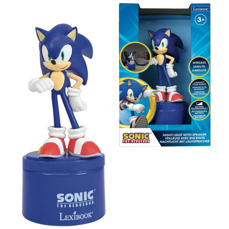 Zabawka lampka nocna z głośnikiem LEXIBOOK Sonic The Hedgehog NS02SN