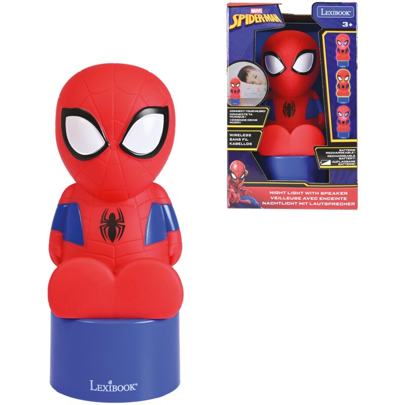 Zabawka lampka nocna z głośnikiem LEXIBOOK Spider-Man NS02SP