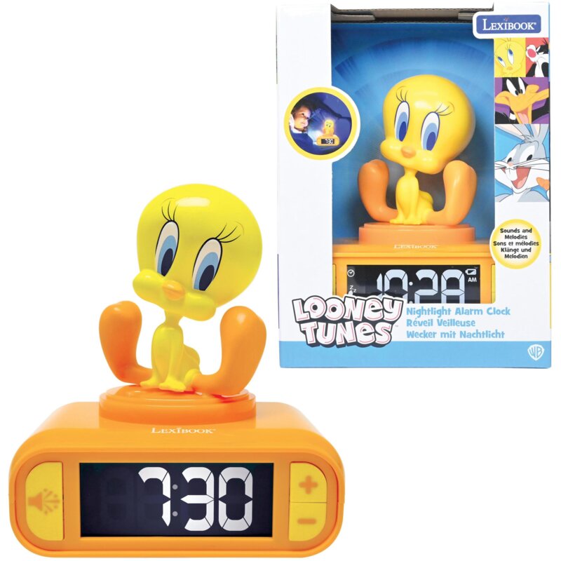 Zabawka budzik z lampką nocną LEXIBOOK Tweety RL800TW