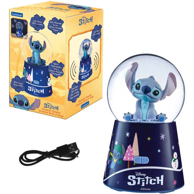 Zabawka głośnik mobilny LEXIBOOK Stitch Snow Ball SBS10D