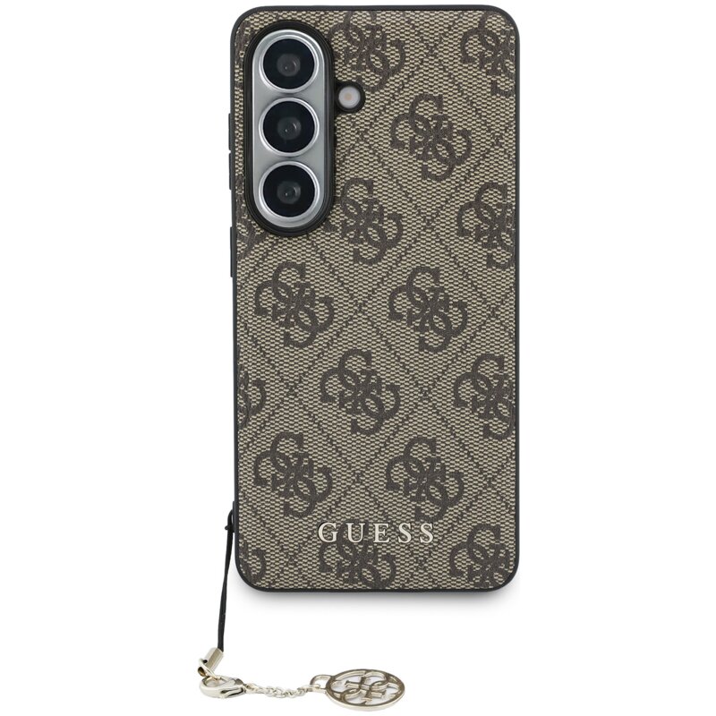 Etui GUESS 4G Classic Logo Chram MagSafe do Samsung Galaxy S26 Brązowy