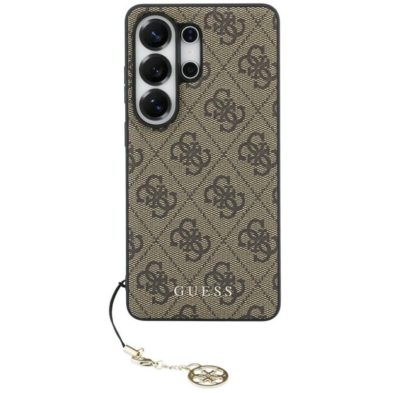 Etui GUESS 4G Classic Logo Charm MagSafe do Samsung Galaxy S26 Ultra Brązowy