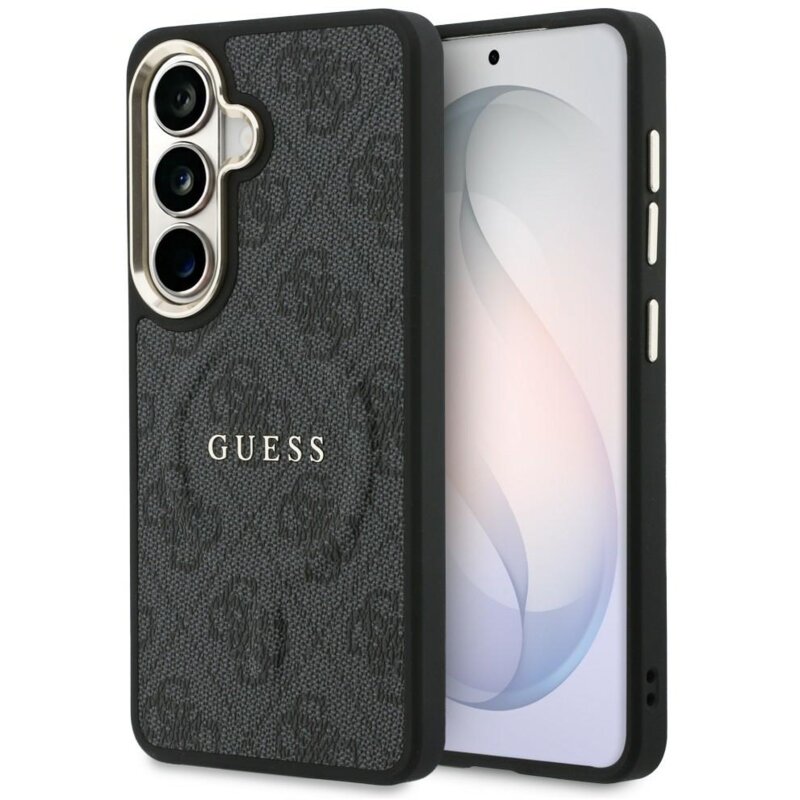 Etui GUESS 4G Embossed Ring MagSafe do Samsung Galaxy S26+ Czarny