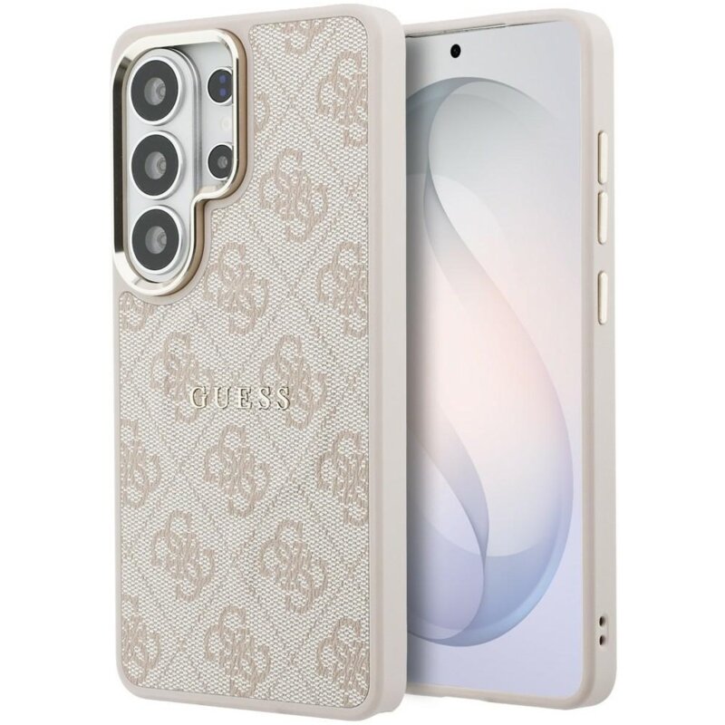 Guess 4G Embossed Ring MagSafe do Galaxy S26 Ultra Różowy