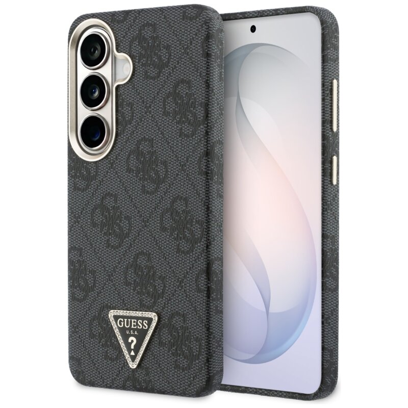 Etui GUESS 4G Triangle Logo MagSafe do Samsung Galaxy S26+ Czarny