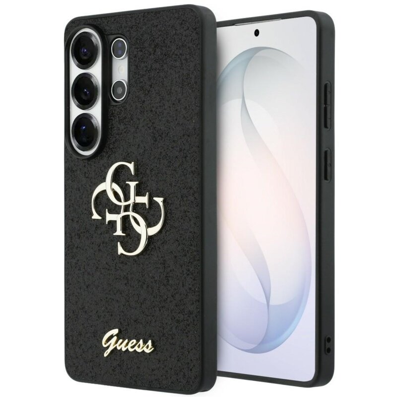 Guess Fixed Glitter Big 4G Metal Logo do Galaxy S26 Ultra Czarny