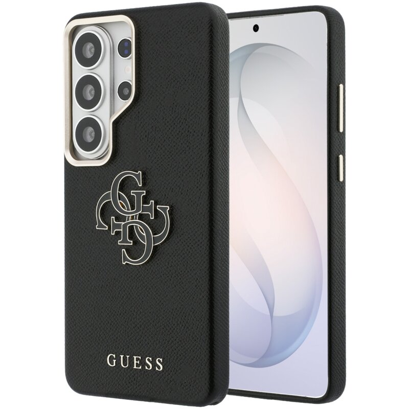 Etui GUESS Grained Big 4G Metal Logo do Samsung Galaxy S26 Ultra Czarny
