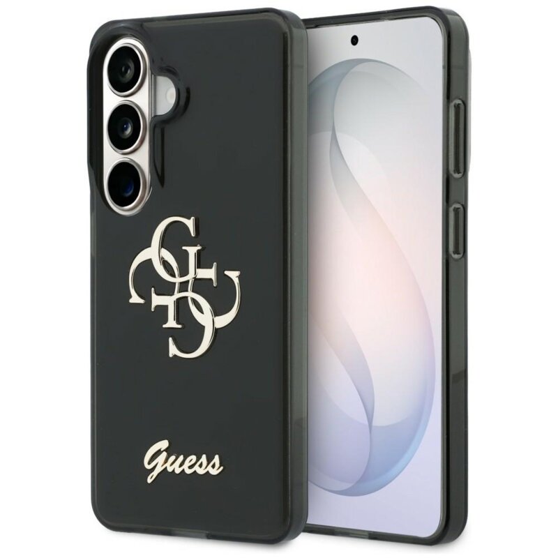 Guess IML Big Metal 4G Script do Galaxy S26 Czarny