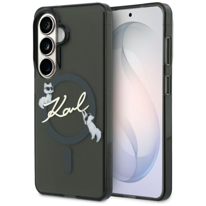 Karl Lagerfeld Etui KC Script MagSafe do Galaxy S26 Plus czarny