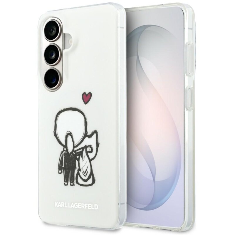 Karl Lagerfeld IML Karl&Choupette MagSafe do Galaxy S26 Przezroczysty