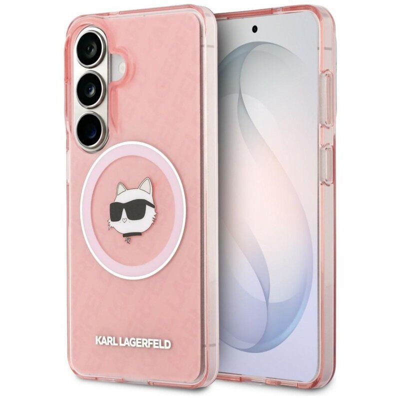 Karl Lagerfeld Etui Repeated Choupette MagSafe do Galaxy S26 różowy