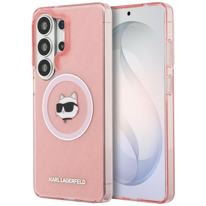 Etui KARL LAGERFELD IML Repeated Choupette MagSafe do Samsung Galaxy S26 Ultra Różowy