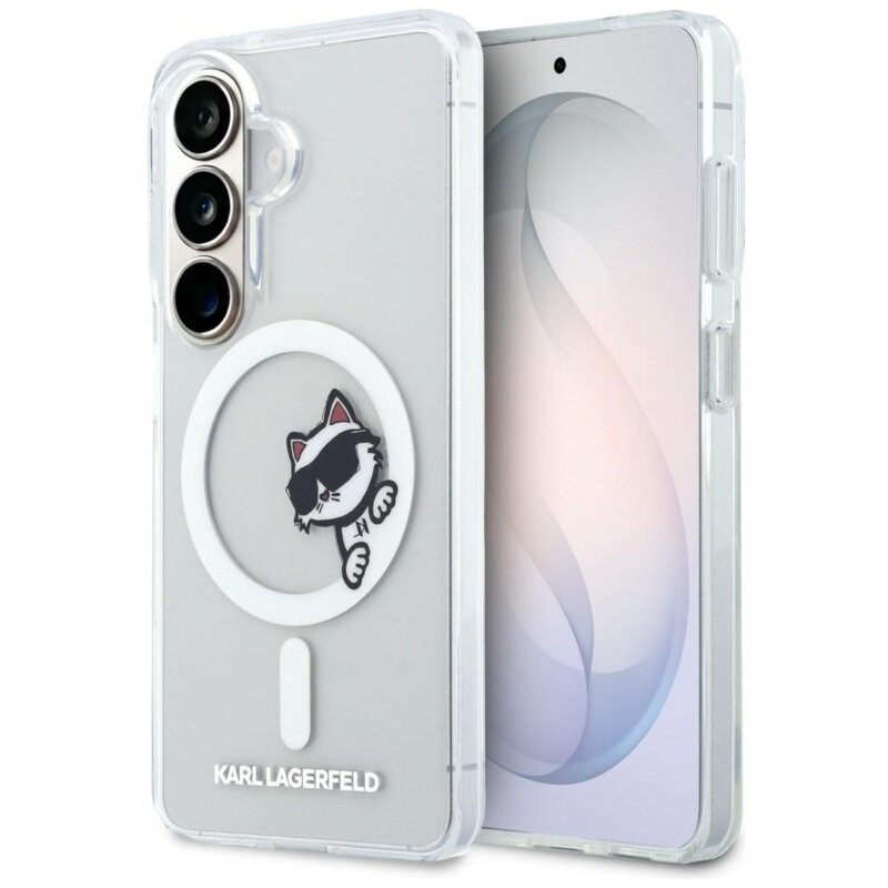 Karl Lagerfeld Etui Peekaboo Choupette MagSafe do Galaxy S26 przezroczysty