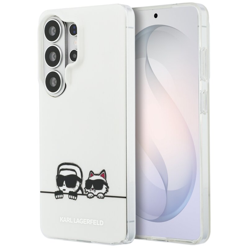 Karl Lagerfeld IML Peekaboo Karl&Choupette MagSafe do Galaxy S26 Ultra Przezroczysty