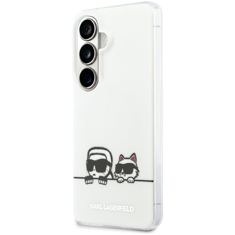 Karl Lagerfeld IML Peekaboo Karl&Choupette MagSafe do Galaxy S26+ Przezroczysty