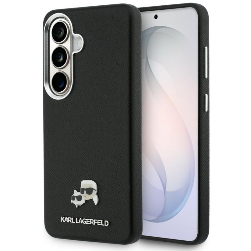 Karl Lagerfeld Saffiano KC Metal Logo MagSafe do Galaxy S26 Czarny