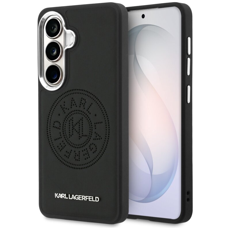 Karl Lagerfeld Perforated KL MagSafe do Galaxy S26 Czarny