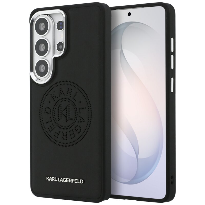 Etui KARL LAGERFELD Perforated KL MagSafe do Samsung Galaxy S26 Ultra Czarny
