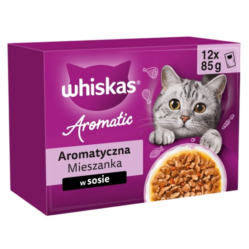 Karma dla kota WHISKAS Aromatyczna Mieszanka (12 x 85 g)