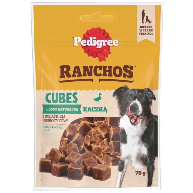 Przysmak dla psa PEDIGREE Ranchos Cubes z kaczką 70 g