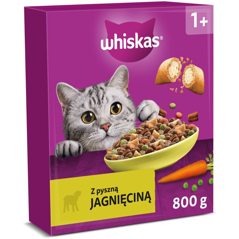 Karma dla kota WHISKAS z Jagnięciną 800 g