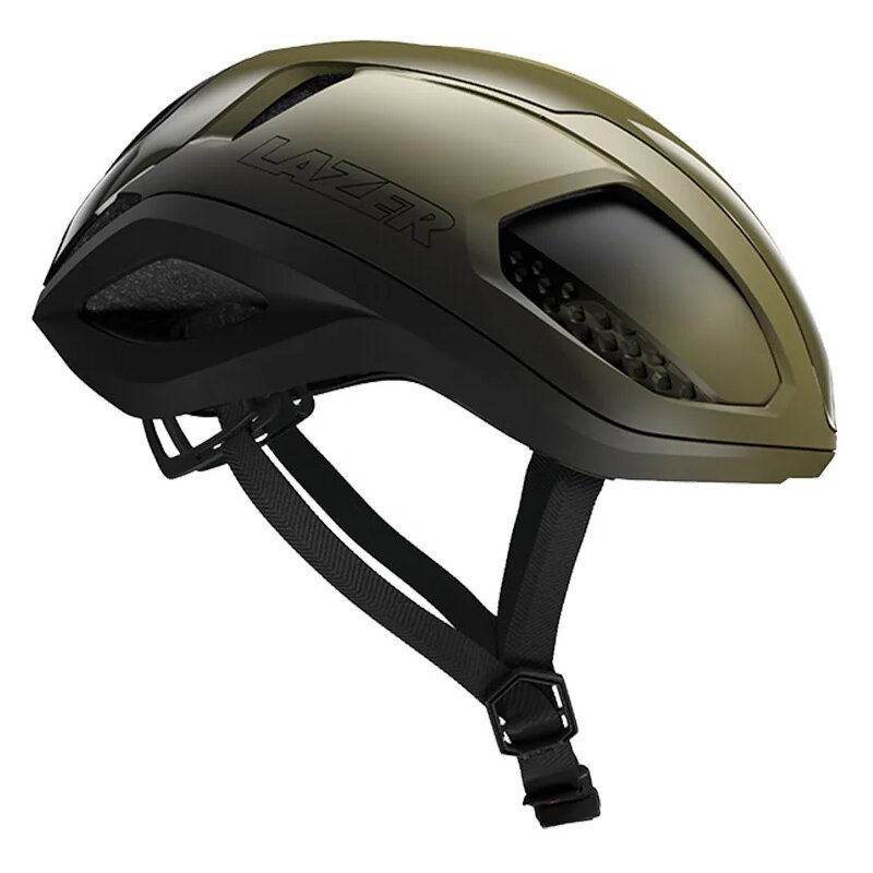 Kask rowerowy LAZER Vento KinetiCore Czarno-zielony Szosowy z możliwością zamontowania lampki (rozmiar M)