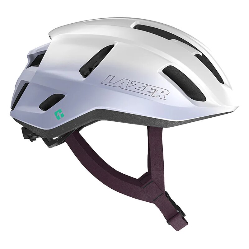 Kask rowerowy LAZER Sphere KinetiCore Biało-fioletowy Szosowy (rozmiar M)