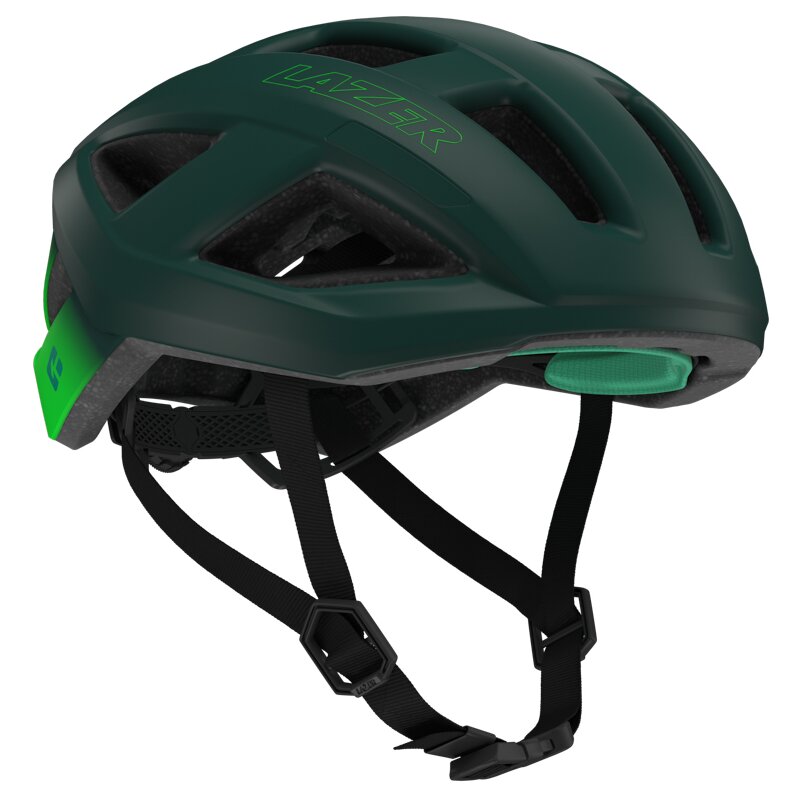 Kask rowerowy LAZER Tonic KinetiCore Ciemnozielony Szosowy z możliwością zamontowania lampki (rozmiar M)
