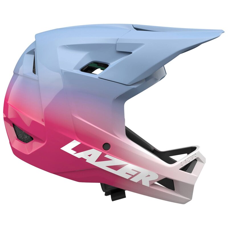 Kask rowerowy LAZER Chase KinetiCore Niebiesko-różowy Full Face (rozmiar XL)