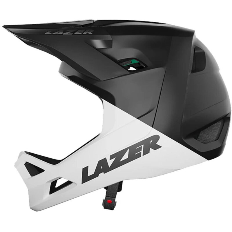 Kask rowerowy LAZER Chase KinetiCore Biało-czarny mat Full Face (rozmiar M)