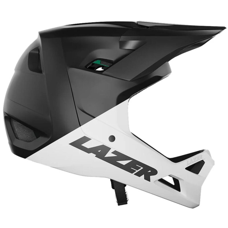 Kask rowerowy LAZER Chase KinetiCore Biało-czarny mat Full Face (rozmiar XL)