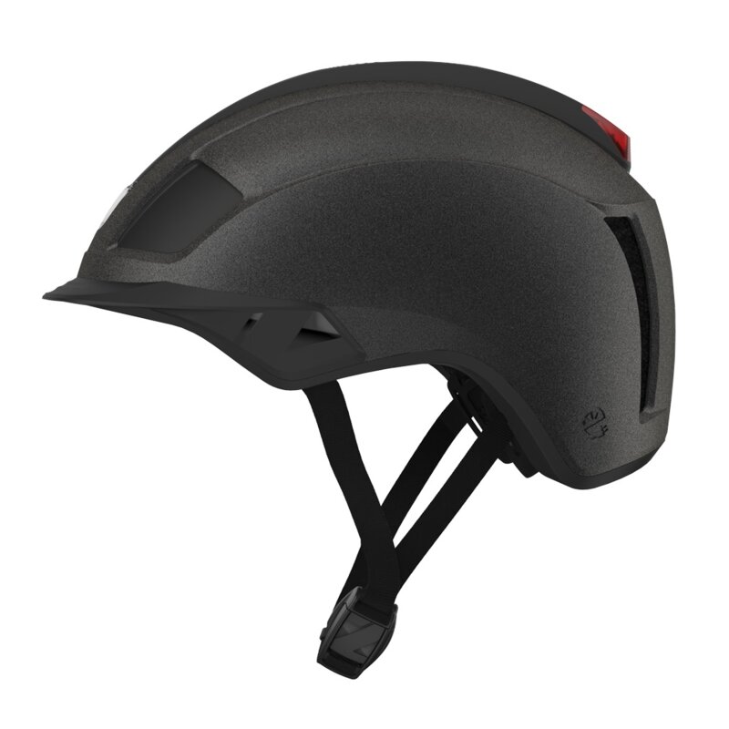 Kask rowerowy LAZER Next KinetiCore Czarny Miejski z lampką (rozmiar M)