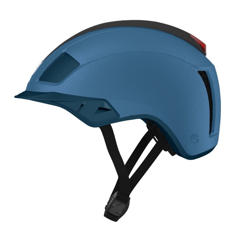 Kask rowerowy LAZER Next KinetiCore Niebieski Miejski z lampką (rozmiar L)