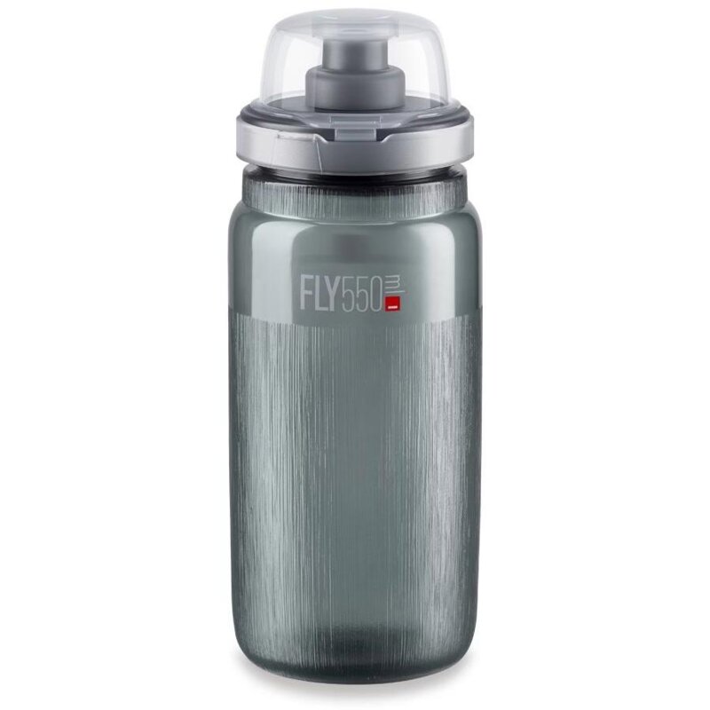 Bidon ELITE Fly Tex MTB 550 ml Przezroczysto-szary
