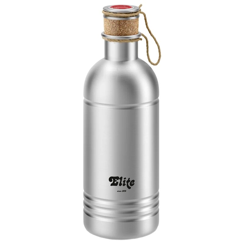 Bidon ELITE Vintage Alu 600 ml Srebrny