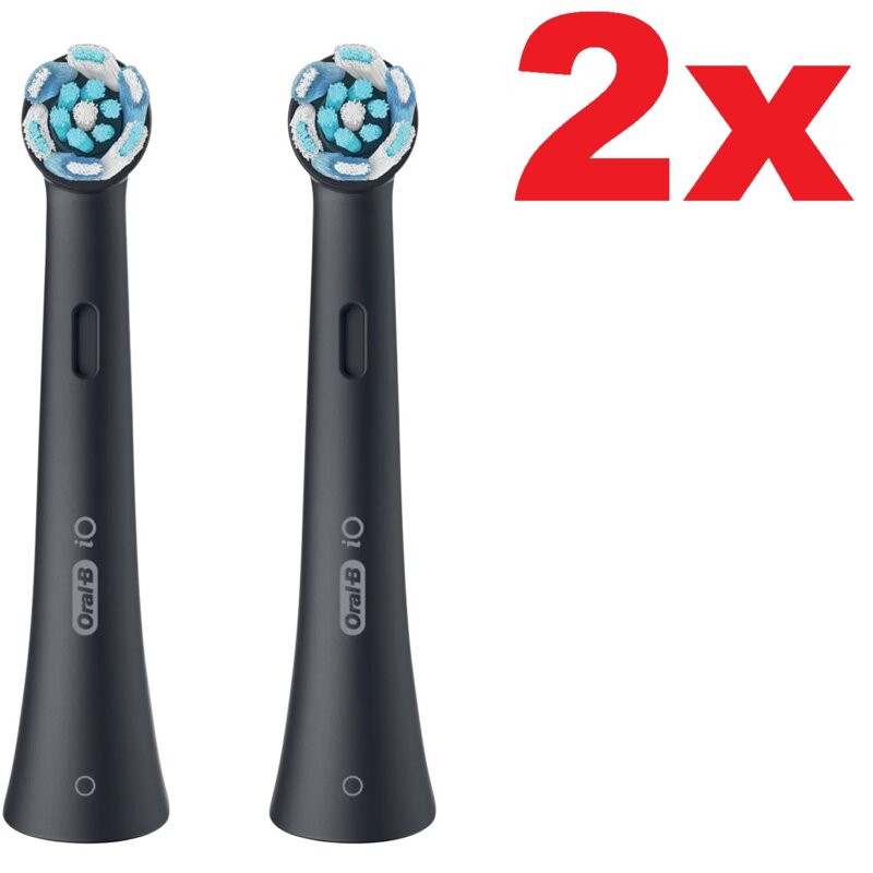 Oryginalna końcówka szczoteczki ORAL-B IO Ultimate Clean (2 szt.) (Usuwa płytkę bakteryjną) Czarny