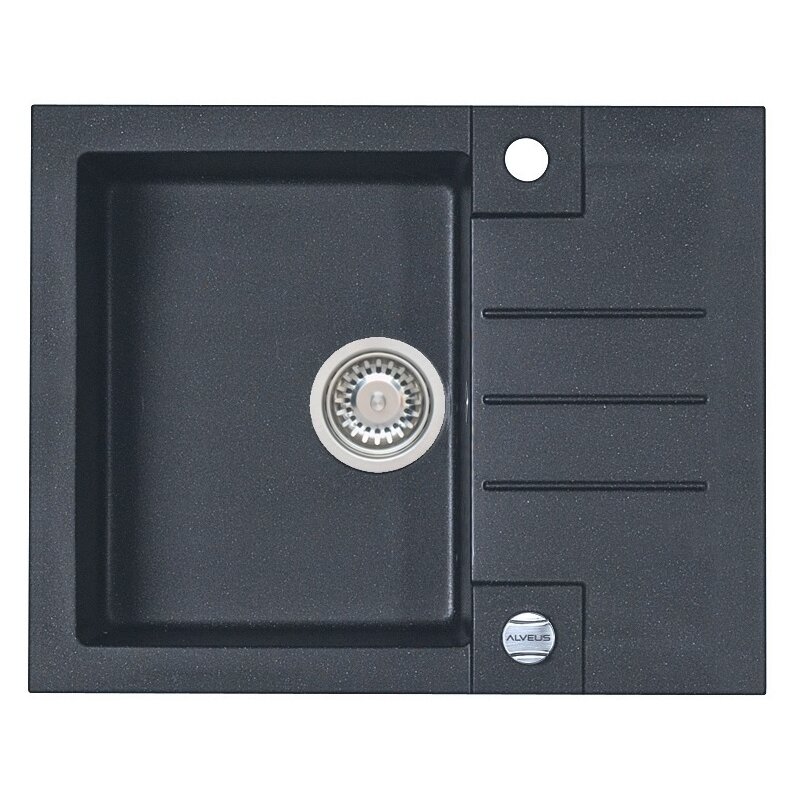 Zlewozmywak jednokomorowy z ociekaczem ALVEUS Rock 30 4213005 Twilight 47.5x59.5