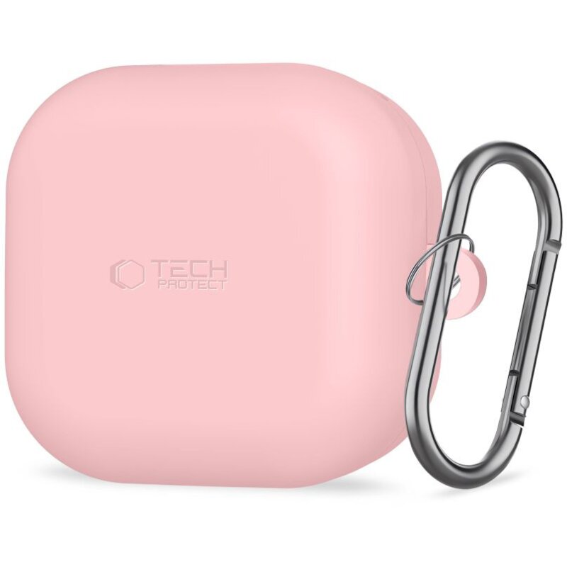 Etui TECH-PROTECT Silicone Hook do Samsung Galaxy Buds 4/4 Pro Różowy
