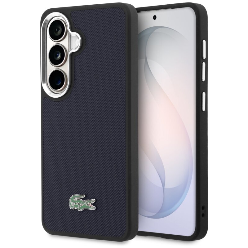 Lacoste Full Wrap Petit Pique MagSafe do Galaxy S26 Granatowy