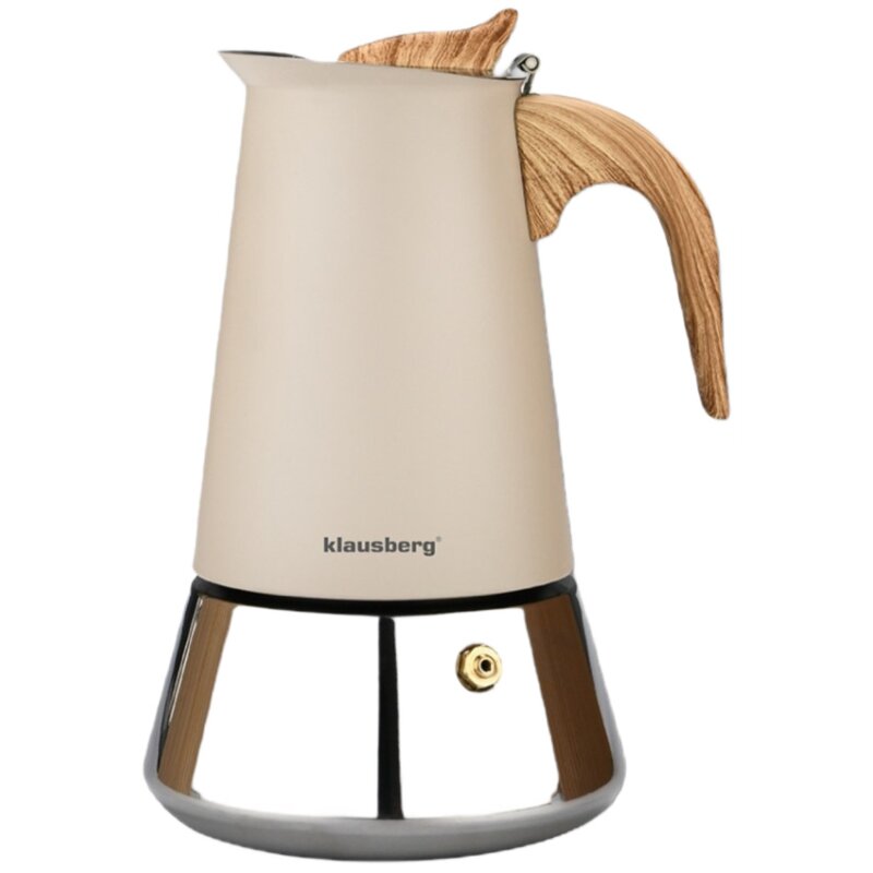 Kawiarka KLAUSBERG KB-7995 Beżowo-srebrny 300 ml