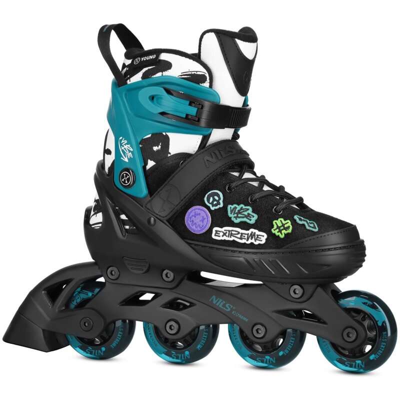 Łyżworolki NILS EXTREME NA2053A (rozmiar 29-32) Turkusowy