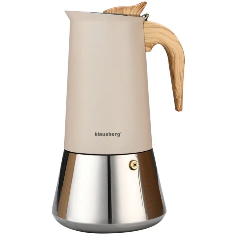 Kawiarka KLAUSBERG KB-7997 Beżowo-srebrny 600 ml