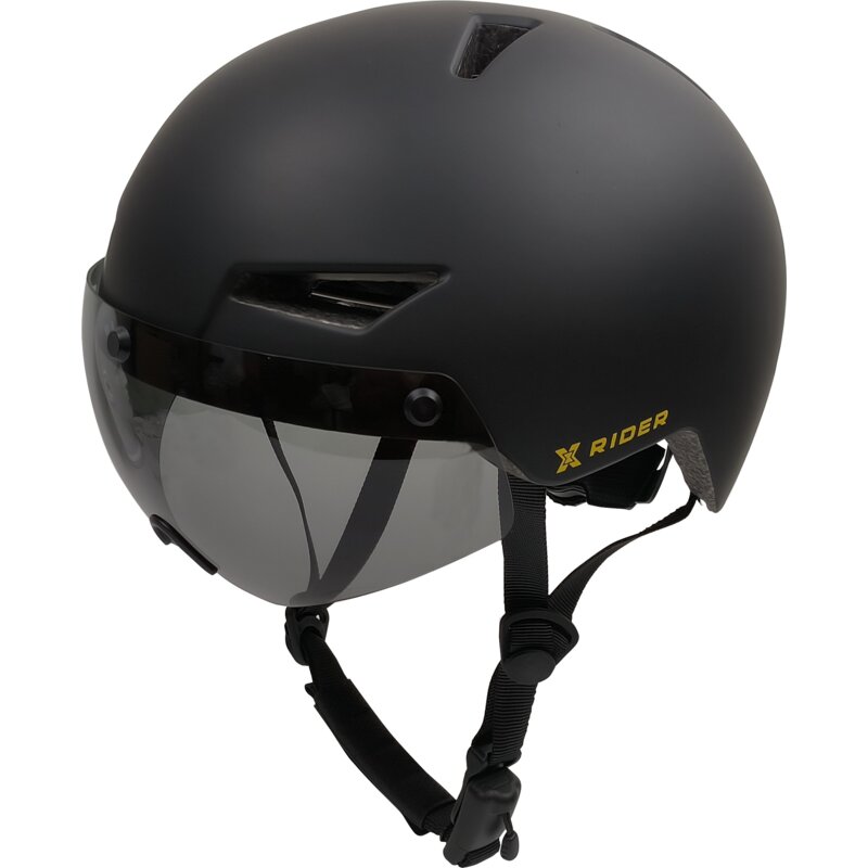 Kask XRIDER XRIH008M Inteligentny Czarny Miejski z lampką i kierunkowskazami (rozmiar M)